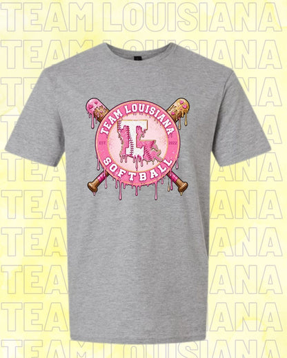 ADULT Team Louisiana Pink Drip