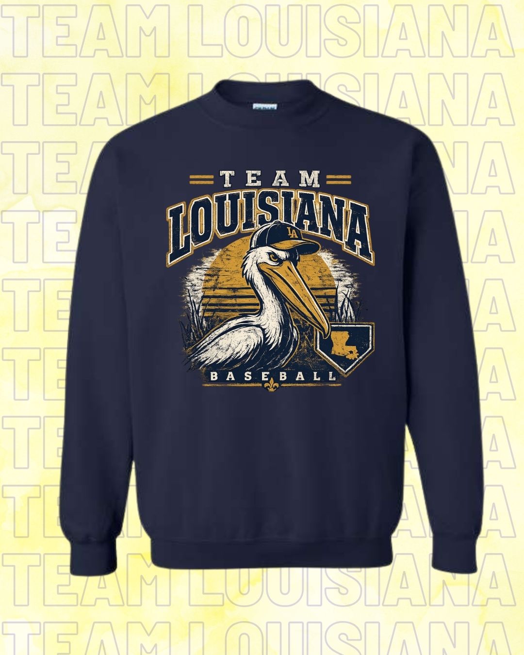 ADULT Team Louisiana Grunge