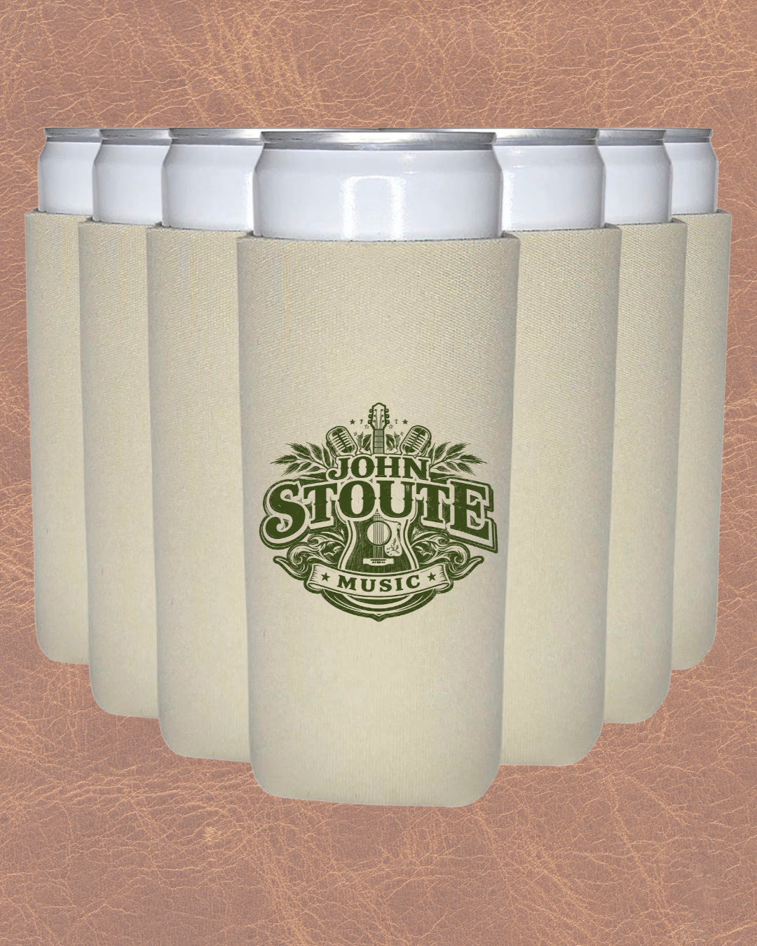 John Stoute Music 12oz Koozie
