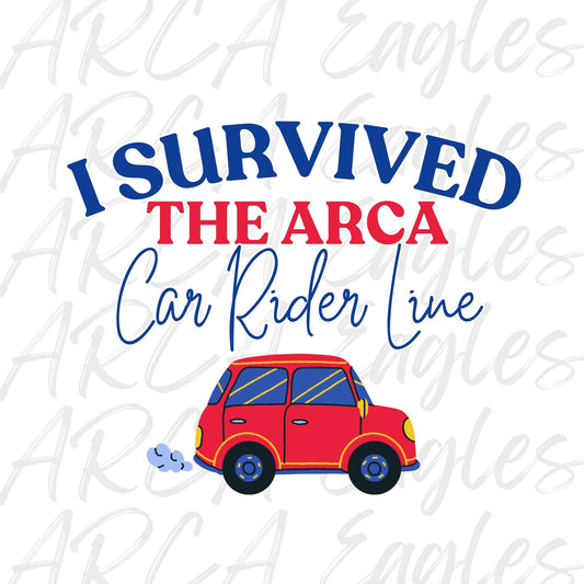 I Survived The ARCA Car Rider Line Sticker