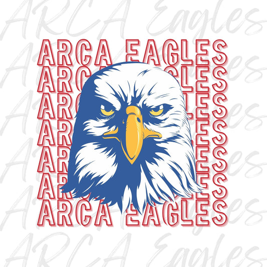 ARCA Eagles Stacked Sticker