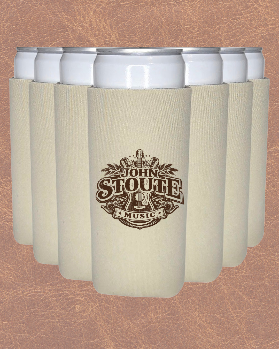 John Stoute Music 12oz Koozie