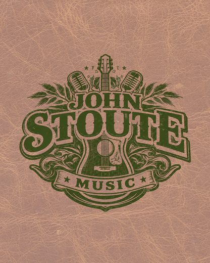 John Stoute Music Sticker