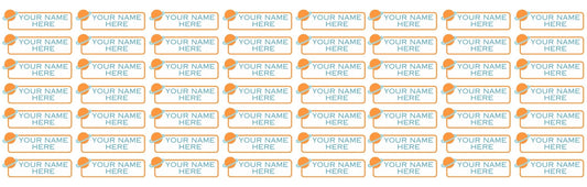 Sheet of Label Stickers-Design 6