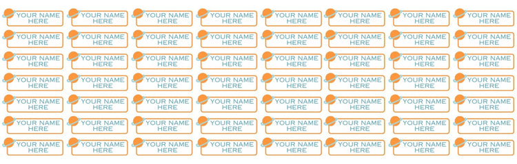 Sheet of Label Stickers-Design 6