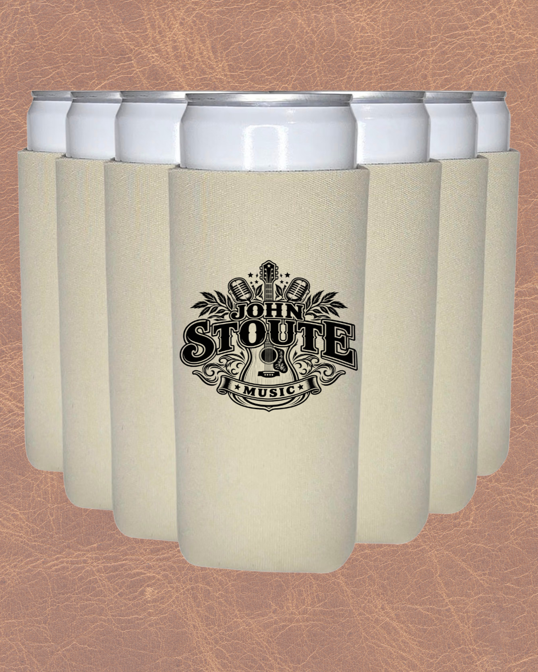 John Stoute Music 12oz Koozie