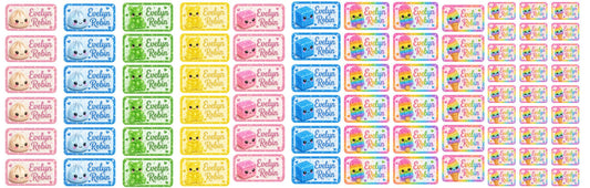 Sheet of Label Stickers-Design 14