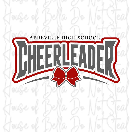 Abbeville High School Cheerleader Sticker