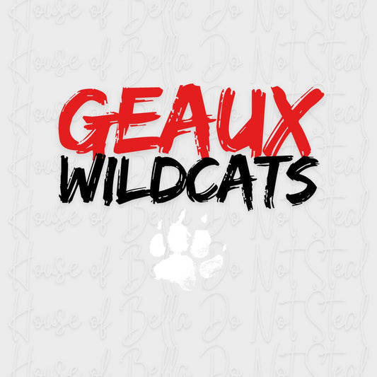 Geaux Wildcats Sticker