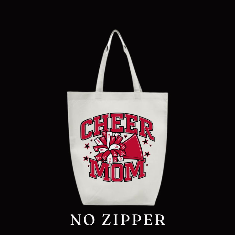 Cheer Mom Tote-No Zipper