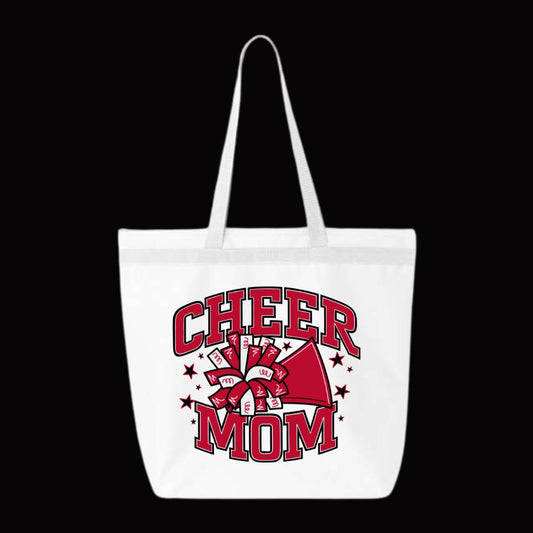 Cheer Mom Zipper Tote